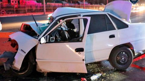 Toshkentda Nexia beton to‘siqqa urilishi oqibatida bir kishi vafot etdi