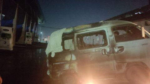 Namangandagi gaz zapravkasida Damas yonib ketdi