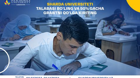 O‘zbekistondagi Sharda universiteti 2022/2023-o‘quv yili uchun kuzgi qabulni boshladi