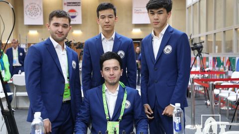 O‘zbekiston erkaklar terma jamoasi Butunjahon shaxmat Olimpiadasida 5-turdan keyin kuchli uchlikda bormoqda