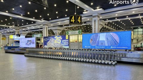 Тошкент аэропортига багажлар учун керакли миқдорда юк аравачалари етказилди