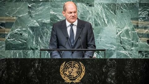 Putin must recognize he cannot win Ukraine war - Scholz at U.N.&nbsp;