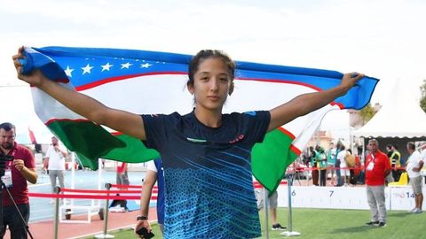 Шарифа Давронова енгил атлетика бўйича U-18 Осиё чемпионати олтин медалига эга чиқди