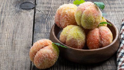 Quyultirilgan sut qo‘shib mazali “shaftoli” pechenyesini tayyorlaymiz