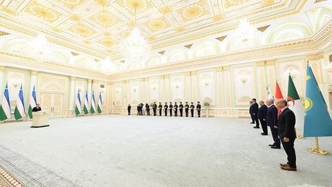 President Shavkat Mirziyoyev addresses newly appointed Ambassadors to Uzbekistan