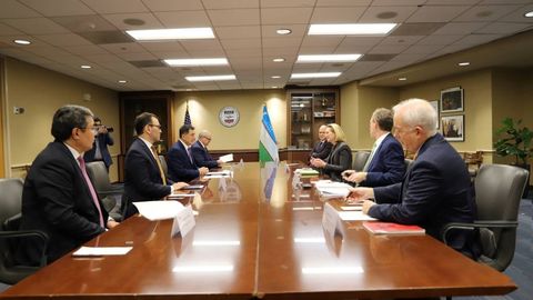 Uzbekistan&rsquo;s FM Vladimir Norov meets with USAID Administrator and her Deputy
