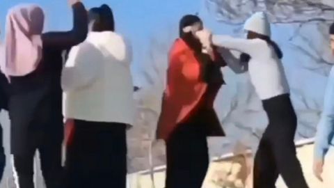 Jizzaxda o‘quvchi qizlar o‘rtasida mushtlashuv sodir bo‘ldi (video)