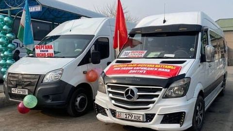 Фарғонадан Қирғизистонга микроавтобус қатнови тикланди