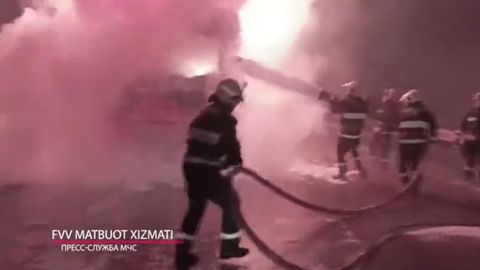 Қамчиқ довонида юк машинаси ёниб кетди (видео)&nbsp;