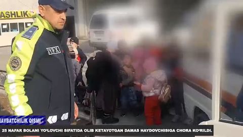 Водитель вез в автомобиле Damas 25 детей из детского сада &mdash; видео