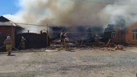 Uzbek citizen injured after house explodes in Kazakhstan (video)&nbsp;
