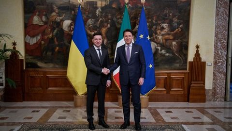 Vladimir Zelenskiy Italiyaga tashrif buyurdi
