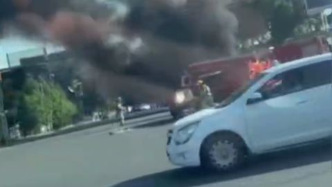Bus catches fire after serious electrical malfunction&nbsp;