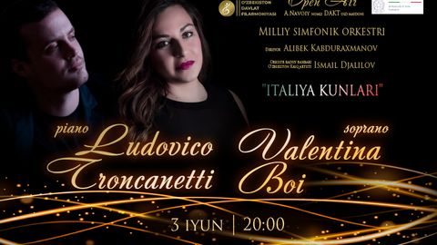 Alisher Navoiy nomidagi Katta teatr maydonida O&lsquo;zbekiston davlat filarmoniyasi Milliy simfonik orkestri &ldquo;Open air&rdquo; formatida konsert dasturi o&lsquo;tkazadi