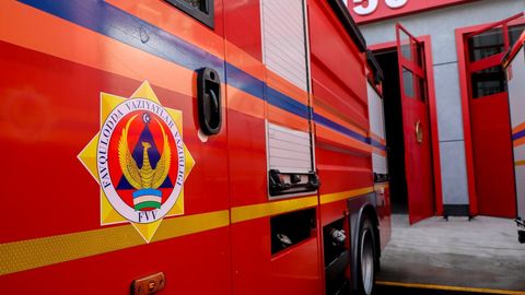 Бухорода қурилиши тугалланмаган омборхонада ёнғин содир бўлди