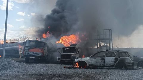 &nbsp;В Кыргызстане недалеко от железнодорожной станции &laquo;Шопоков&raquo; произошел пожар