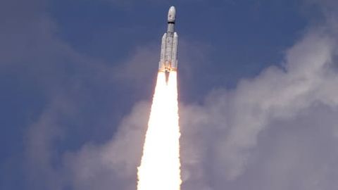 Chandrayaan-3: India launches rocket for moon landing