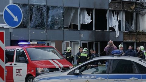 Москву атаковали дроны (видео)