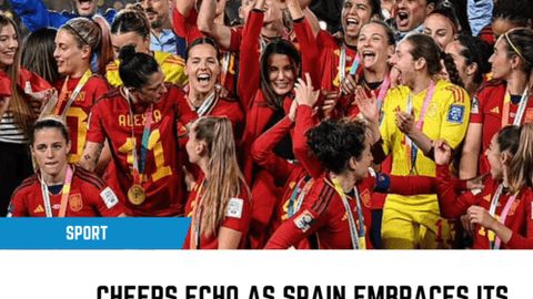 Cheers echo as Spain embraces its victorious champions