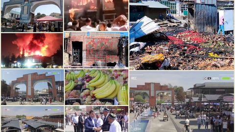 Наманганда бир ой аввал ёнғин юз берган Чортоқ деҳқон бозори қайта қурилиб, фойдаланишга топширилди (видео)