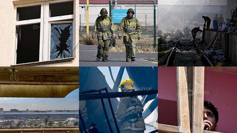 Fotoreportaj: Sergelidagi portlash hududini tozalash ishlari, talafot oqibatlari
