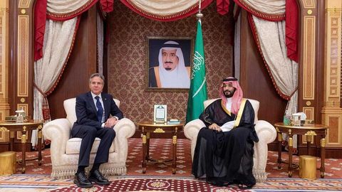 AQSH davlat kotibi Entoni Blinken Saudiya shahzodasi bilan uchrashuvni tuni bilan kutishga majbur bo&lsquo;ldi&nbsp;