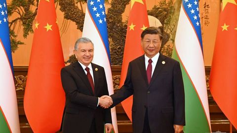 Лидеры Узбекистана и Китая обсудили вопросы дальнейшего укрепления отношений всестороннего стратегического партнерства&nbsp;