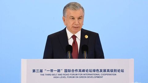 Uzbekistan president advocates 'Green Silk Road' at global 'One Belt, One Road' forum&nbsp;