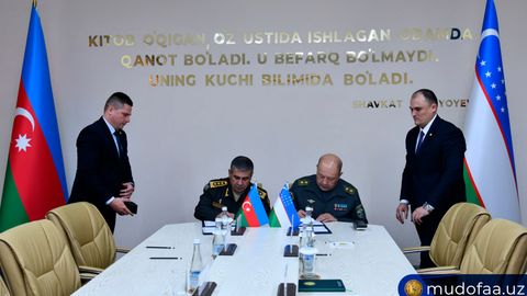 Ўзбекистон ва Озарбайжон мудофаа вазирлари ҳарбий ҳамкорлик тўғрисидаги меморандумни имзолади