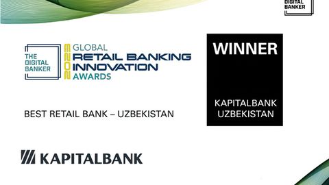 The Digital Banker versiyasi bo&lsquo;yicha &ldquo;Kapitalbank&rdquo; ATB O&lsquo;zbekistondagi &ldquo;Eng yaxshi chakana bank&rdquo; nominatsiyasini oldi