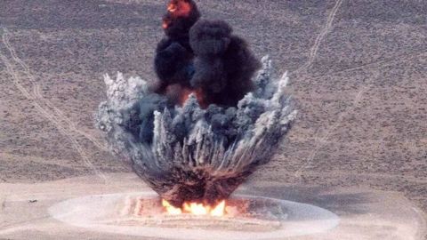 USA unleashes chemical blast at Nevada nuclear test ground