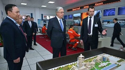 President Tokayev visits $99mn ALACEM cement plant, praises industrialization milestone&nbsp;