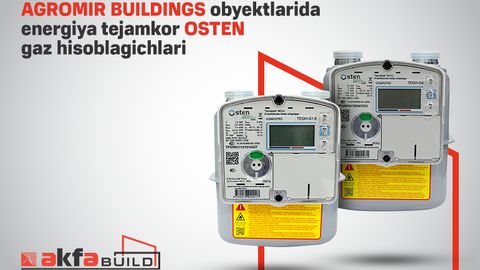 AGROMIR BUILDINGS объектларига энергия тежамкор ОСTEN газ ҳисоблагичлари ўрнатилди