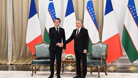 Emmanuel Makron O&lsquo;zbekistonning JSTga a&rsquo;zo bo&lsquo;lishini qo&lsquo;llab-quvvatlashga tayyorligini aytdi