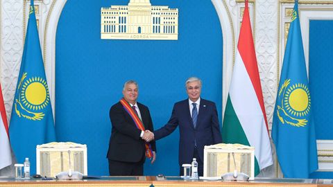 Kazakhstan honors Hungarian Prime Minister Viktor Orban with Order of Dostyk of first degree&nbsp;