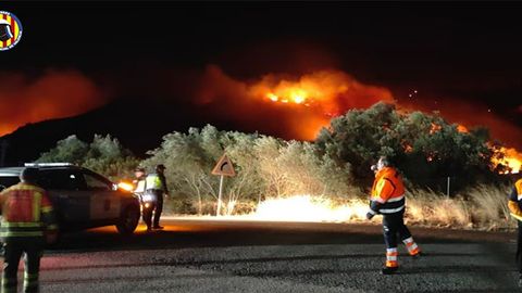 Лесные пожары в Валенсии вышли из-под контроля (видео)