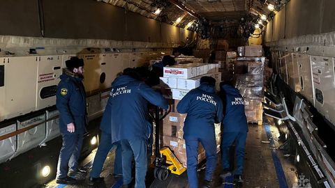 Russia sends humanitarian aid to Gaza Strip residents&nbsp;