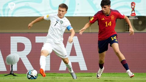 Сборная по футболу Узбекистана сыграла с Испанией в рамках Чемпионата мира&nbsp;