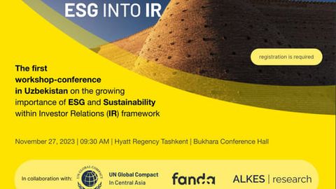 Uzbekistan's ESG revolution: Chapter Zero redefines investor relations in exclusive global workshop on November 27