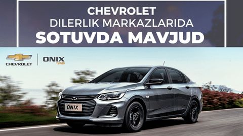 Chevrolet Onix avtomobillari sizni Chevrolet dilerlik markazlarida kutmoqda