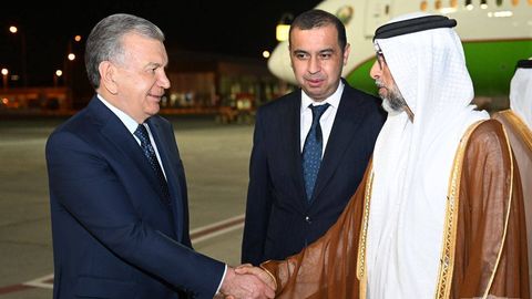Foto: Shavkat Mirziyoyev Dubayga yetib bordi&nbsp;
