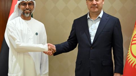 President Sadyr Japarov holds fruitful talks with UAE Minister of Energy and Infrastructure Suhail Al Mazrouei&nbsp;