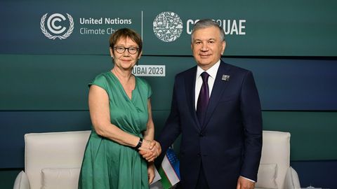 Президент Узбекистана встретился с главой ЕБРР