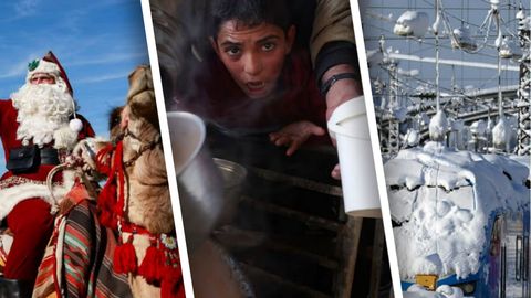 Tuya mingan Santa Klaus, ovqatga navbat talashayotganlar, &ldquo;jang qilayotgan&rdquo; tarix ishqibozlari &mdash; 4-dekabr suratlari&nbsp;
