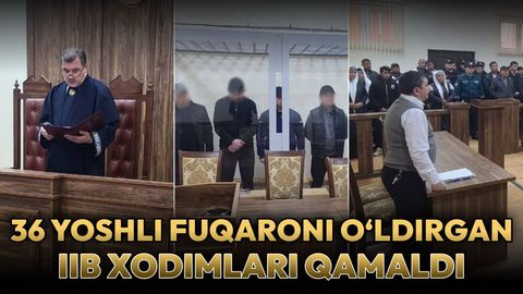 Bo&lsquo;kada 36 yoshli fuqaroni urib o&lsquo;ldirgan Jinoyat qidiruv bo&lsquo;limi boshlig&lsquo;i, uning ikki xodimi va &ldquo;uchastkavoy&rdquo;ga sud hukmi o&lsquo;qildi