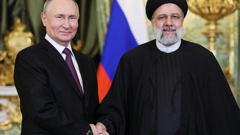 Iran's Raisi accuses West of backing Gaza "genocide" in talks with Putin in Russia&nbsp;