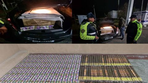 Bekobodda qochishga uringan haydovchi mashinasidan mingdan ortiq pirotexnika vositalari topildi