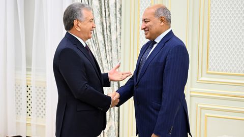 President Shavkat Mirziyoyev evaluates socio-economic reform progress and future plans with&nbsp;Suma Chakrabarti