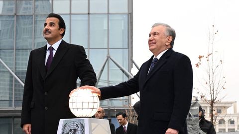 Emir of Qatar visits Uzbekistan for Anti-Corruption Award Ceremony&nbsp;