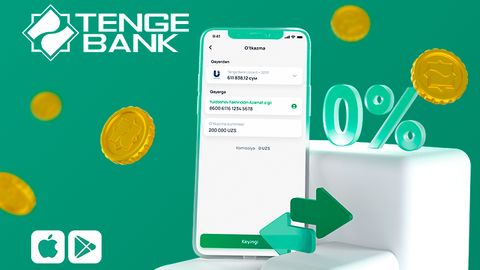 Tenge24 иловасида бепул ўтказмалар&nbsp;